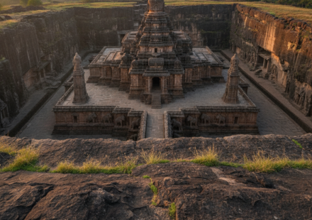 largest cave temple of india hero