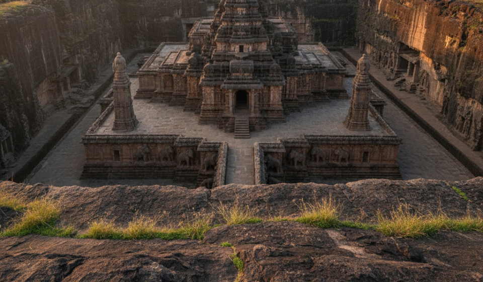 largest cave temple of india hero