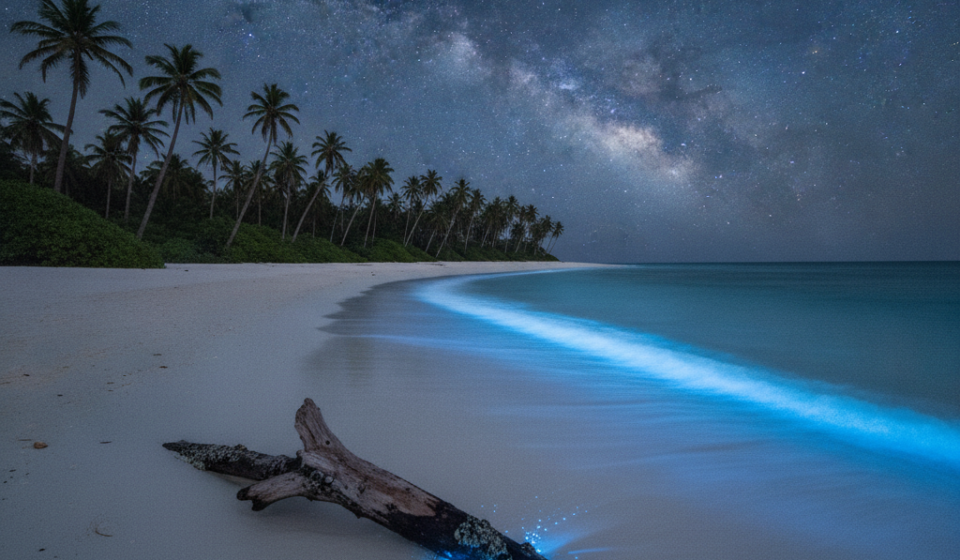 bioluminescent beaches in india hero