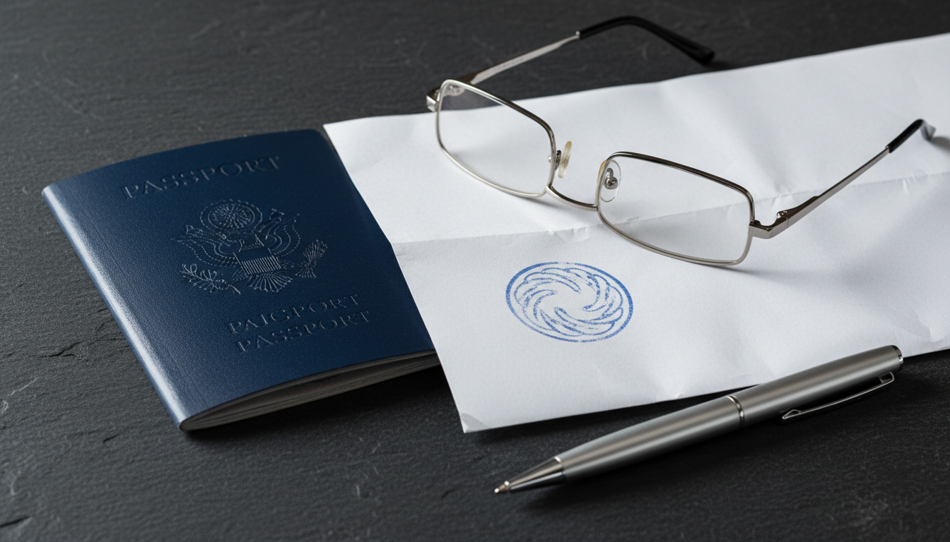 When Should You Start Planning a Trip? Travel Timeline Guide 1 A passport resting next to a bank statement stamped with blue ink on a desk.